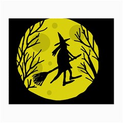 Halloween Witch - Yellow Moon Small Glasses Cloth