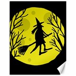 Halloween witch - yellow moon Canvas 12  x 16   11.86 x15.41  Canvas - 1