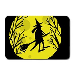 Halloween Witch - Yellow Moon Plate Mats by Valentinaart