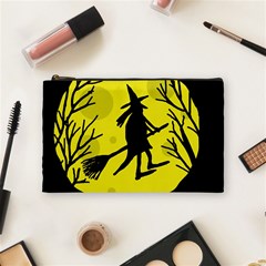 Halloween Witch - Yellow Moon Cosmetic Bag (medium) 