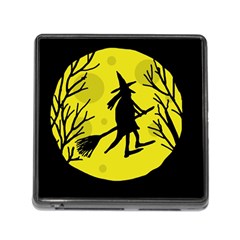 Halloween Witch - Yellow Moon Memory Card Reader (square)