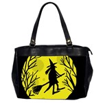 Halloween witch - yellow moon Office Handbags (2 Sides)  Front