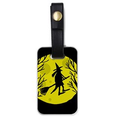 Halloween Witch - Yellow Moon Luggage Tags (one Side) 