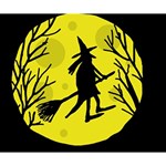 Halloween witch - yellow moon Deluxe Canvas 14  x 11  14  x 11  x 1.5  Stretched Canvas