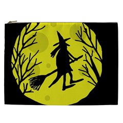 Halloween Witch - Yellow Moon Cosmetic Bag (xxl)  by Valentinaart