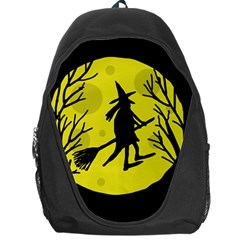 Halloween Witch - Yellow Moon Backpack Bag