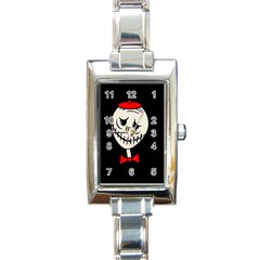 Halloween Monster Rectangle Italian Charm Watch