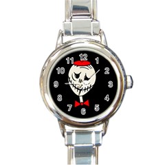 Halloween Monster Round Italian Charm Watch