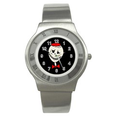 Halloween Monster Stainless Steel Watch by Valentinaart