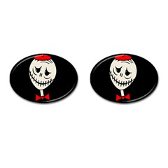 Halloween Monster Cufflinks (oval) by Valentinaart