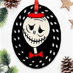 Halloween Monster Oval Filigree Ornament (2-side) 