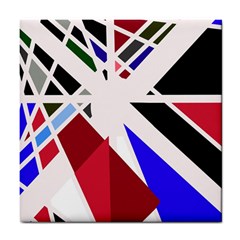 Decorative flag design Tile Coasters