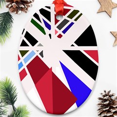 Decorative flag design Ornament (Oval) 