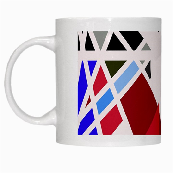 Decorative flag design White Mugs