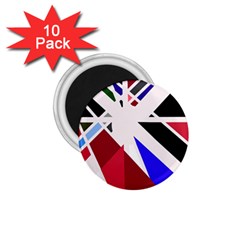 Decorative flag design 1.75  Magnets (10 pack) 