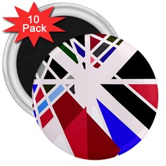 Decorative flag design 3  Magnets (10 pack) 