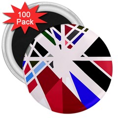 Decorative flag design 3  Magnets (100 pack)