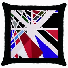 Decorative flag design Throw Pillow Case (Black)