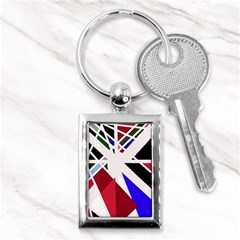 Decorative flag design Key Chains (Rectangle) 