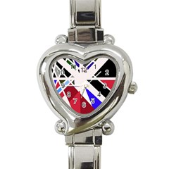 Decorative flag design Heart Italian Charm Watch