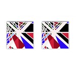 Decorative flag design Cufflinks (Square) Front(Pair)