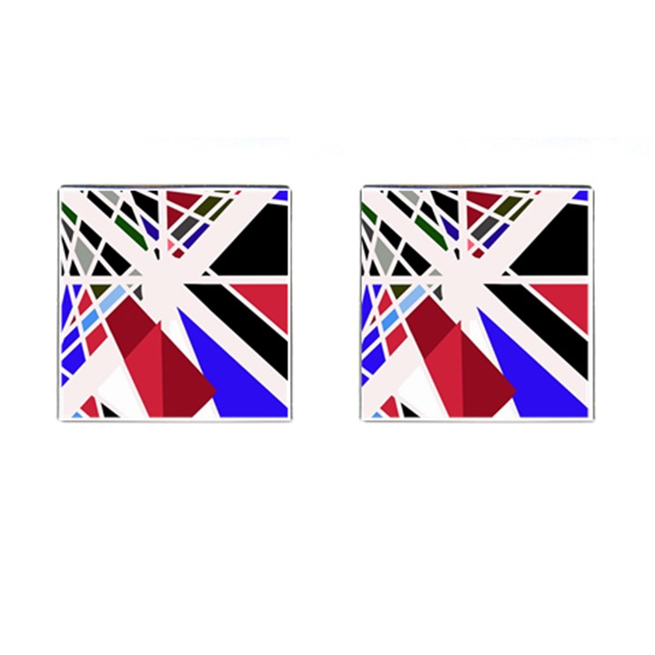 Decorative flag design Cufflinks (Square)