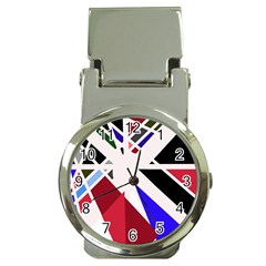 Decorative flag design Money Clip Watches