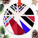 Decorative flag design Round Ornament (Two Sides)  Front