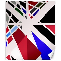 Decorative flag design Canvas 8  x 10 