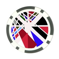 Decorative flag design Poker Chip Card Guards