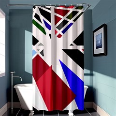 Decorative flag design Shower Curtain 36  x 72  (Stall) 