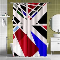 Decorative flag design Shower Curtain 48  x 72  (Small) 