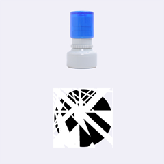 Decorative flag design Rubber Round Stamps (Small)