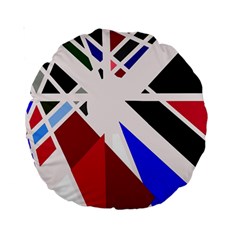 Decorative flag design Standard 15  Premium Round Cushions