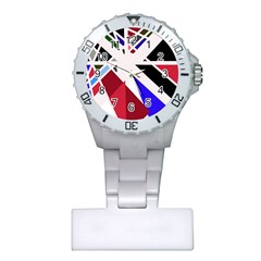 Decorative flag design Plastic Nurses Watch