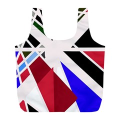 Decorative flag design Full Print Recycle Bags (L) 