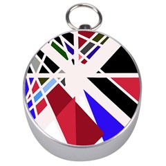 Decorative flag design Silver Compasses