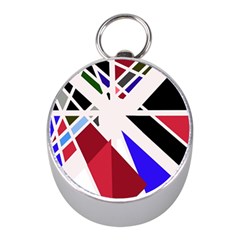 Decorative flag design Mini Silver Compasses