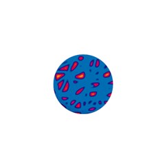 Blue And Red Neon 1  Mini Buttons