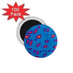 Blue And Red Neon 1 75  Magnets (100 Pack) 