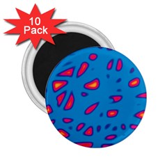 Blue And Red Neon 2 25  Magnets (10 Pack) 