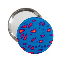 Blue And Red Neon 2 25  Handbag Mirrors