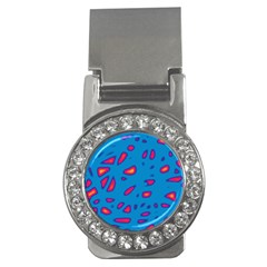 Blue And Red Neon Money Clips (cz) 