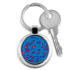 Blue And Red Neon Key Chains (round) 