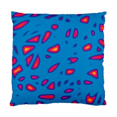 Blue And Red Neon Standard Cushion Case (two Sides)