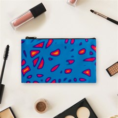 Blue And Red Neon Cosmetic Bag (small) 