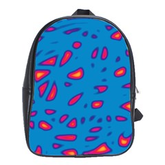 Blue And Red Neon School Bags(large) 