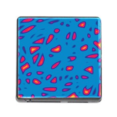 Blue And Red Neon Memory Card Reader (square)