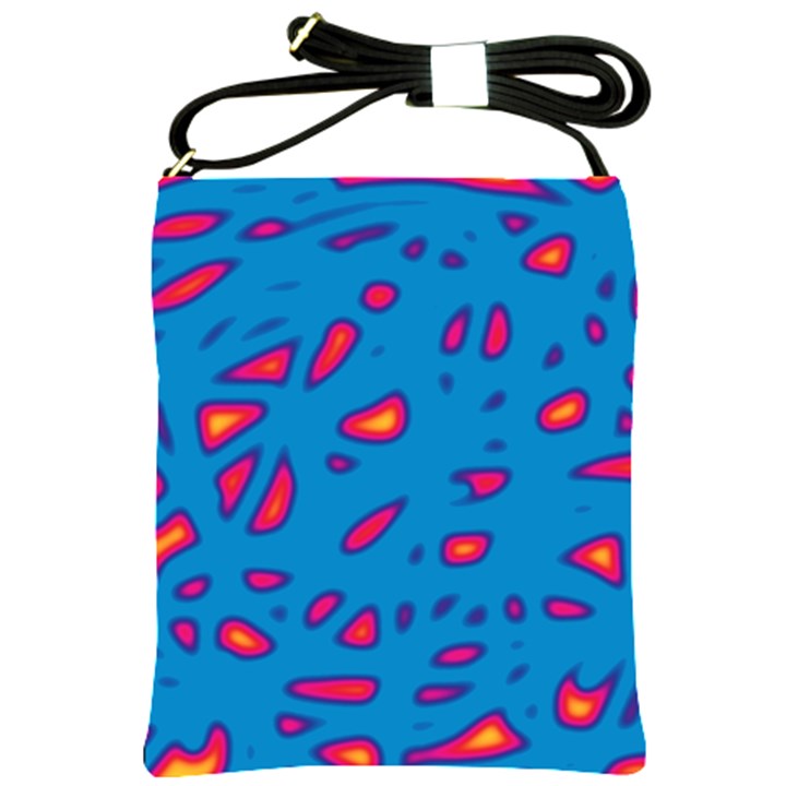 Blue and red neon Shoulder Sling Bags