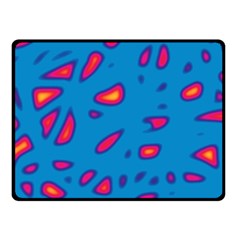 Blue And Red Neon Fleece Blanket (small)